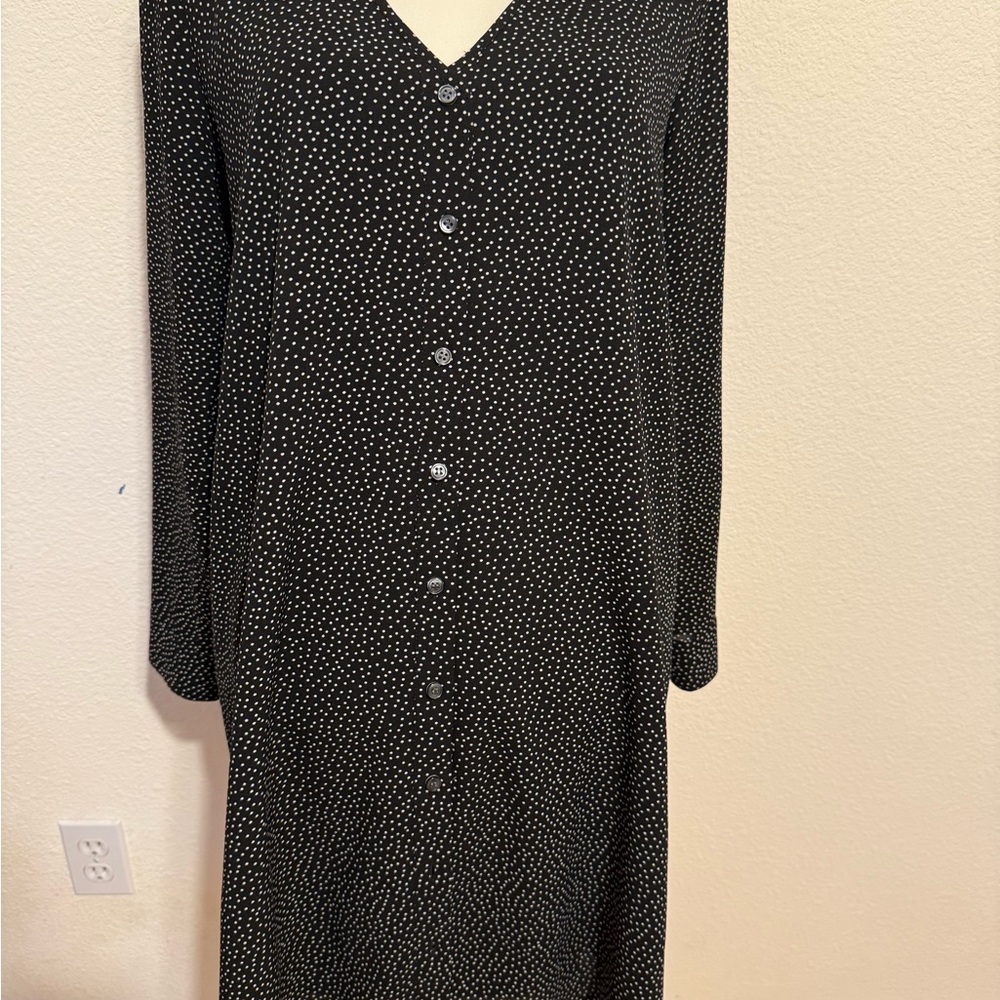Black Polka Dot J CREW Dress
